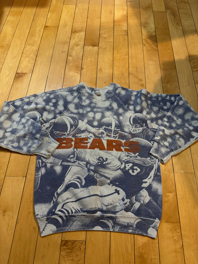 Vintage 90's Chicago Bears all over printe crewneck